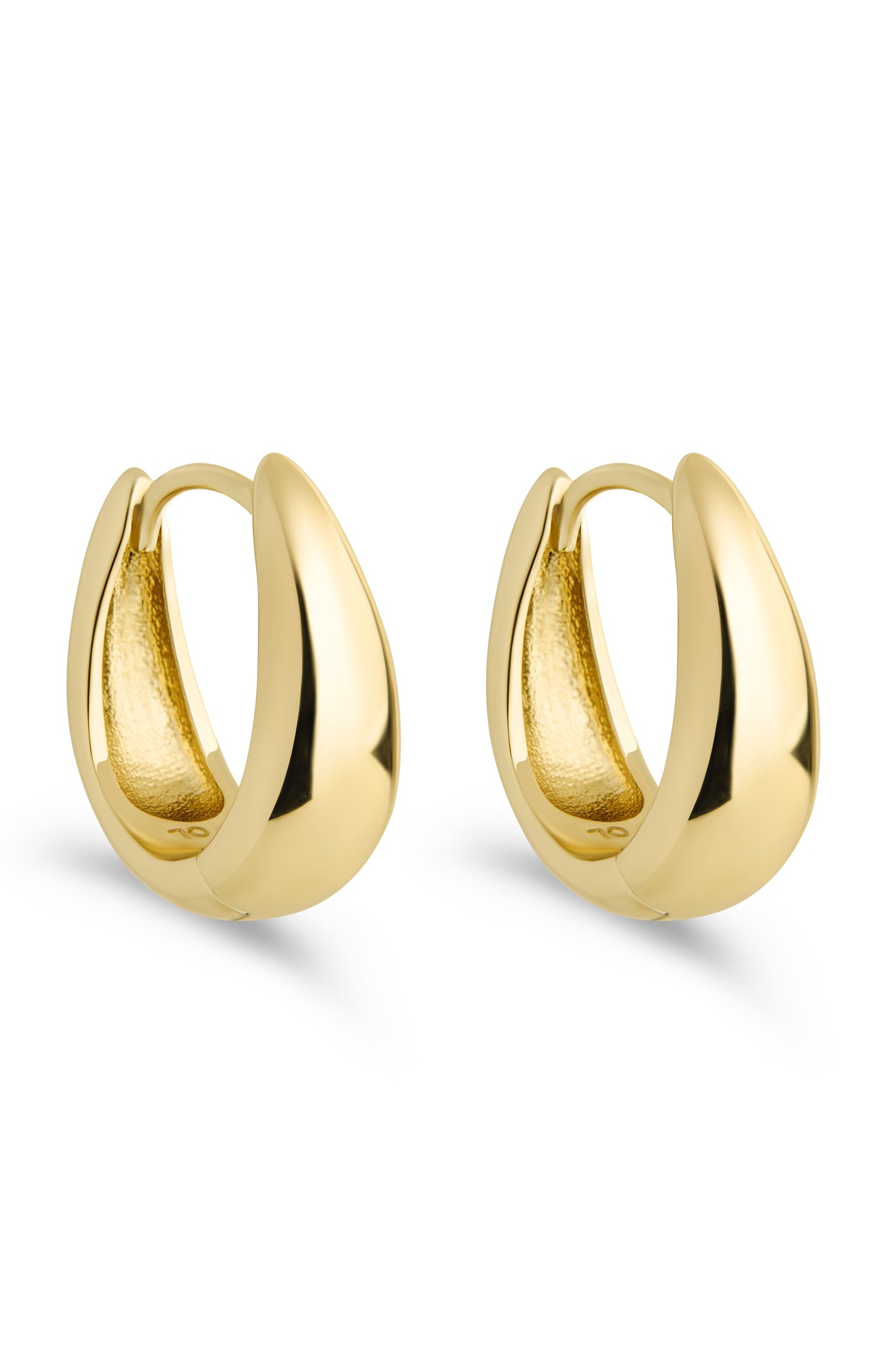 Lavina Polished Micro Hoop Earrings