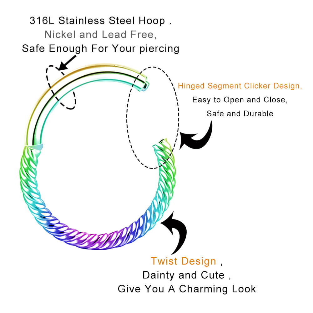 Waven Hinged Segment Cartilage Ring