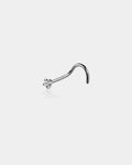 Titanium CZ Nose Screw Stud