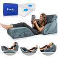 LX13 6-Piece Post-Surgery Recovery System, Orthopedic Bed Wedge Pillow Set, Stone Navy