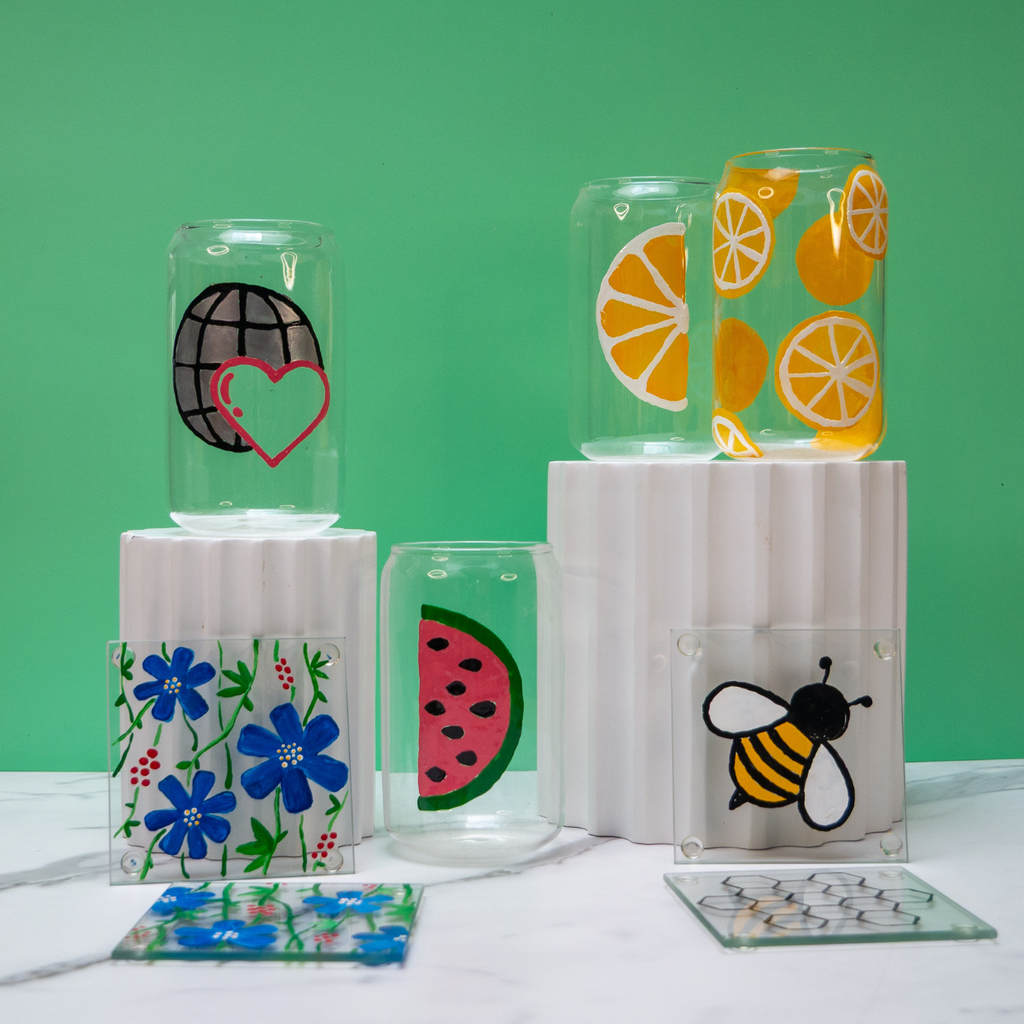 Enamel Glass Painting Kit
