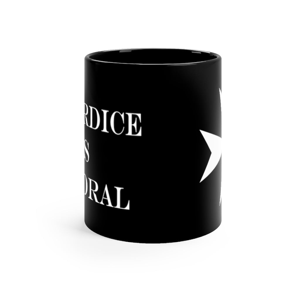 Cowardice is Immoral 11oz Black Mug
