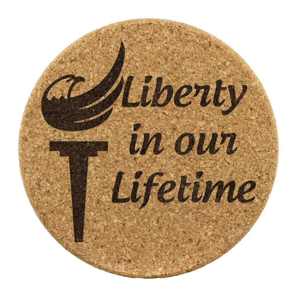 Liberty in Our Lifetime Alaska LP Cork Coasters