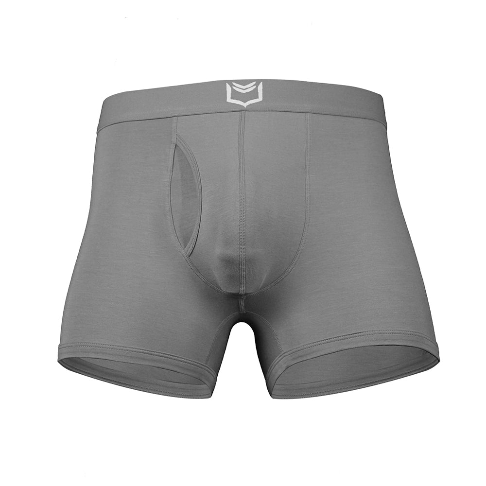Mens supportive underwear featuring dual pouch support