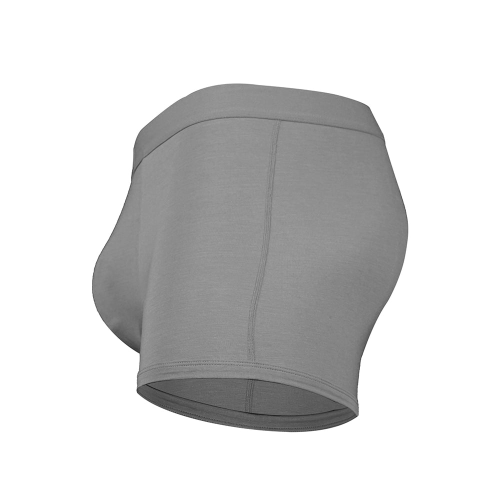 Mens supportive underwear featuring dual pouch support