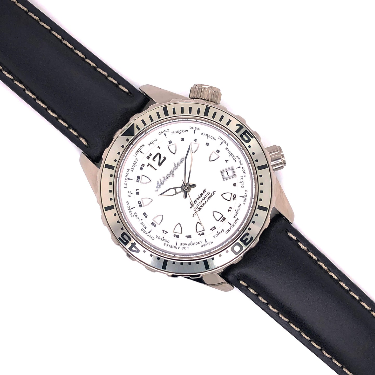 BAND – 20mm Oil Tan Leather Contrast Stitch