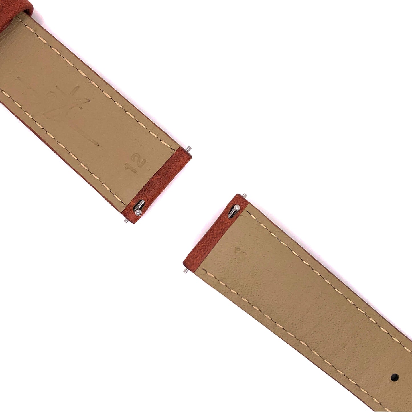 BAND – 20mm Oil Tan Leather Contrast Stitch