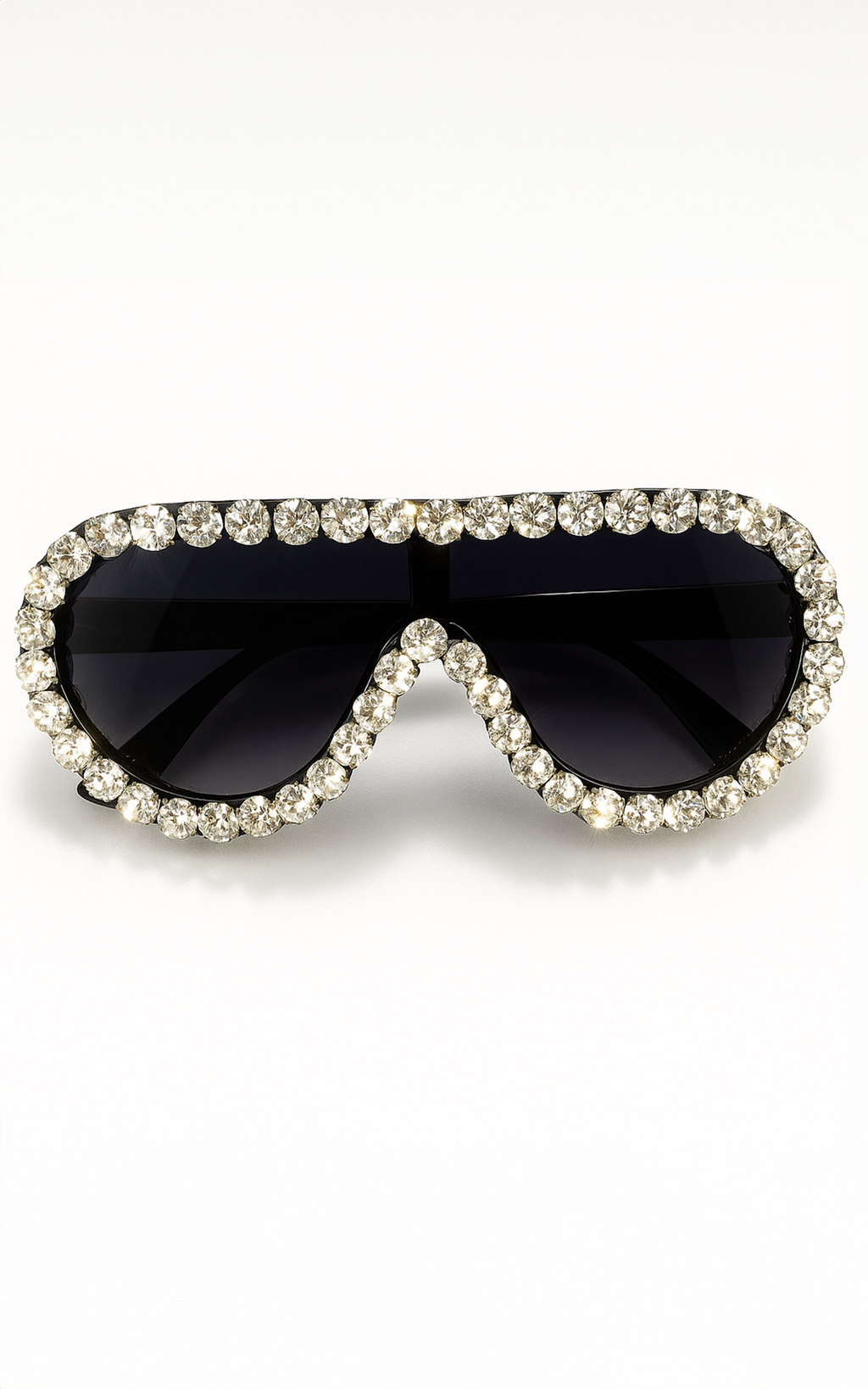 Sunglasses: Rhinestone Teardrop Aviators