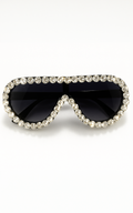 Sunglasses: Rhinestone Teardrop Aviators