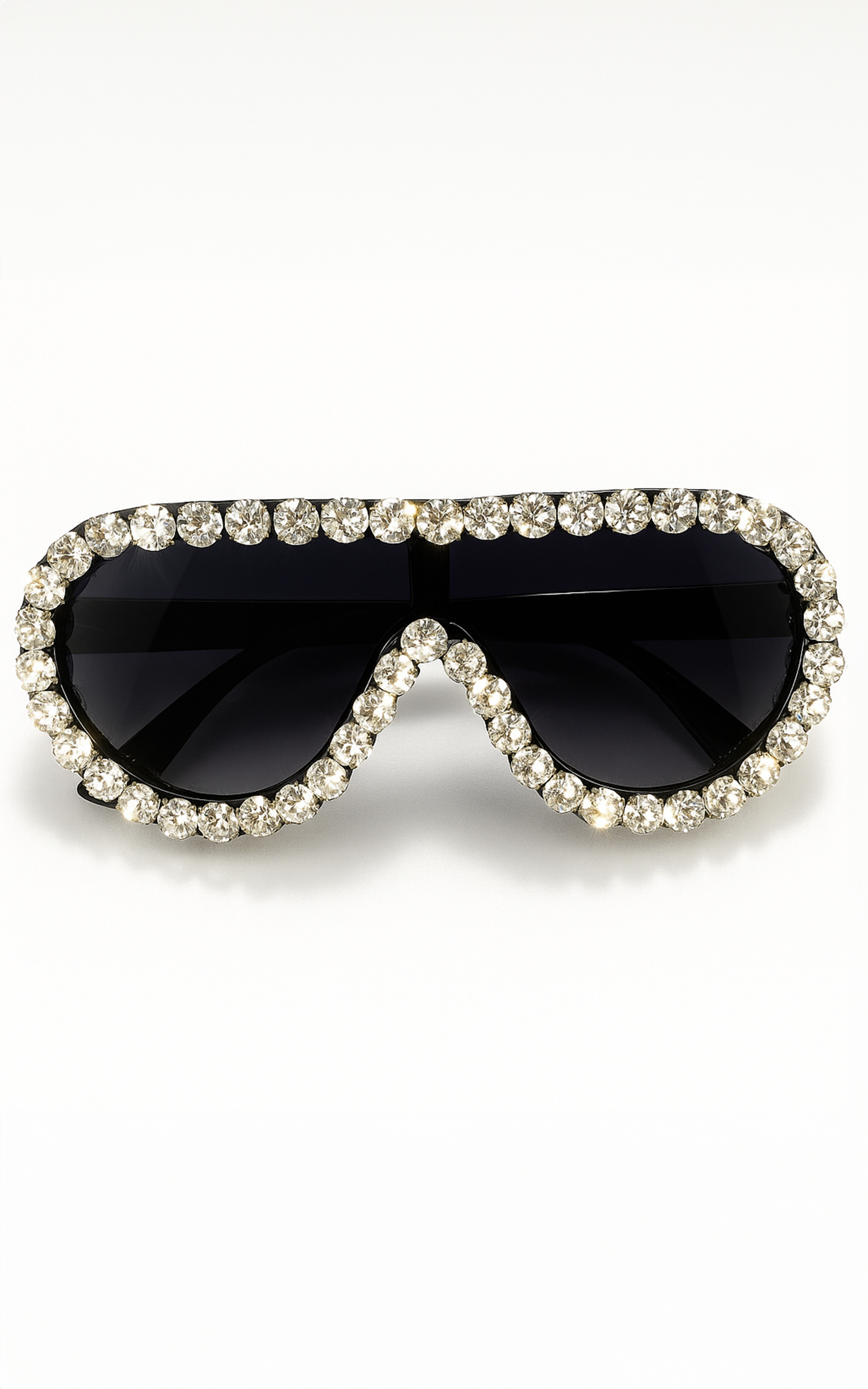 Sunglasses: Rhinestone Teardrop Aviators