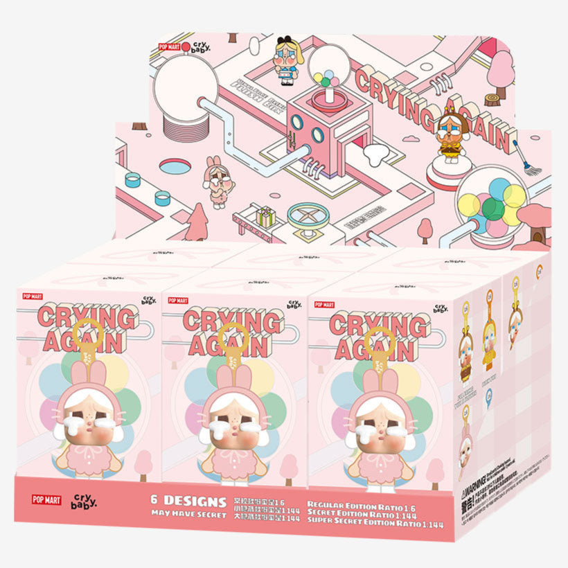 [IN STOCK] POPMART CRYBABY Crying Again Series - Vinyl Face Plush Blind Box