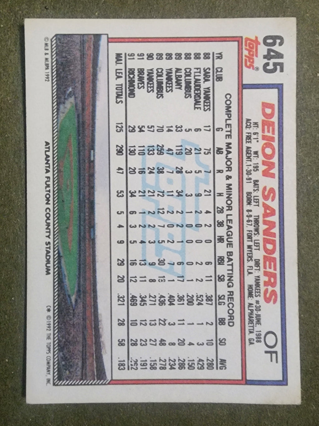Dieon Sanders "Coach Prime" Baseball