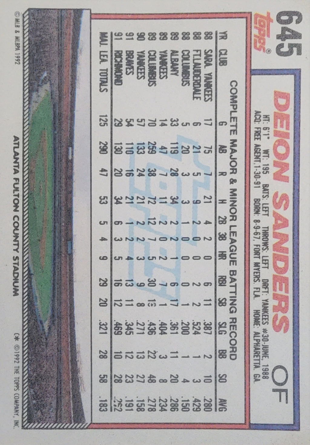 Dieon Sanders "Coach Prime" Baseball