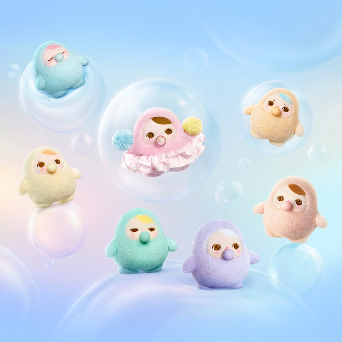 [In Stock] POPMART PUCKY BEANIE BUBBLE UP SERIES-Plush Pendant Blind Box (SEALED)