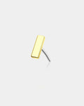 14K Gold Long Bar Threadless Cartilage Earring