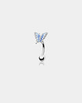 Blue Butterfly Rook Earring