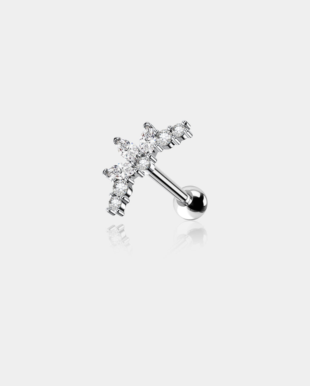 CZ Cartilage Stud Helix Earring