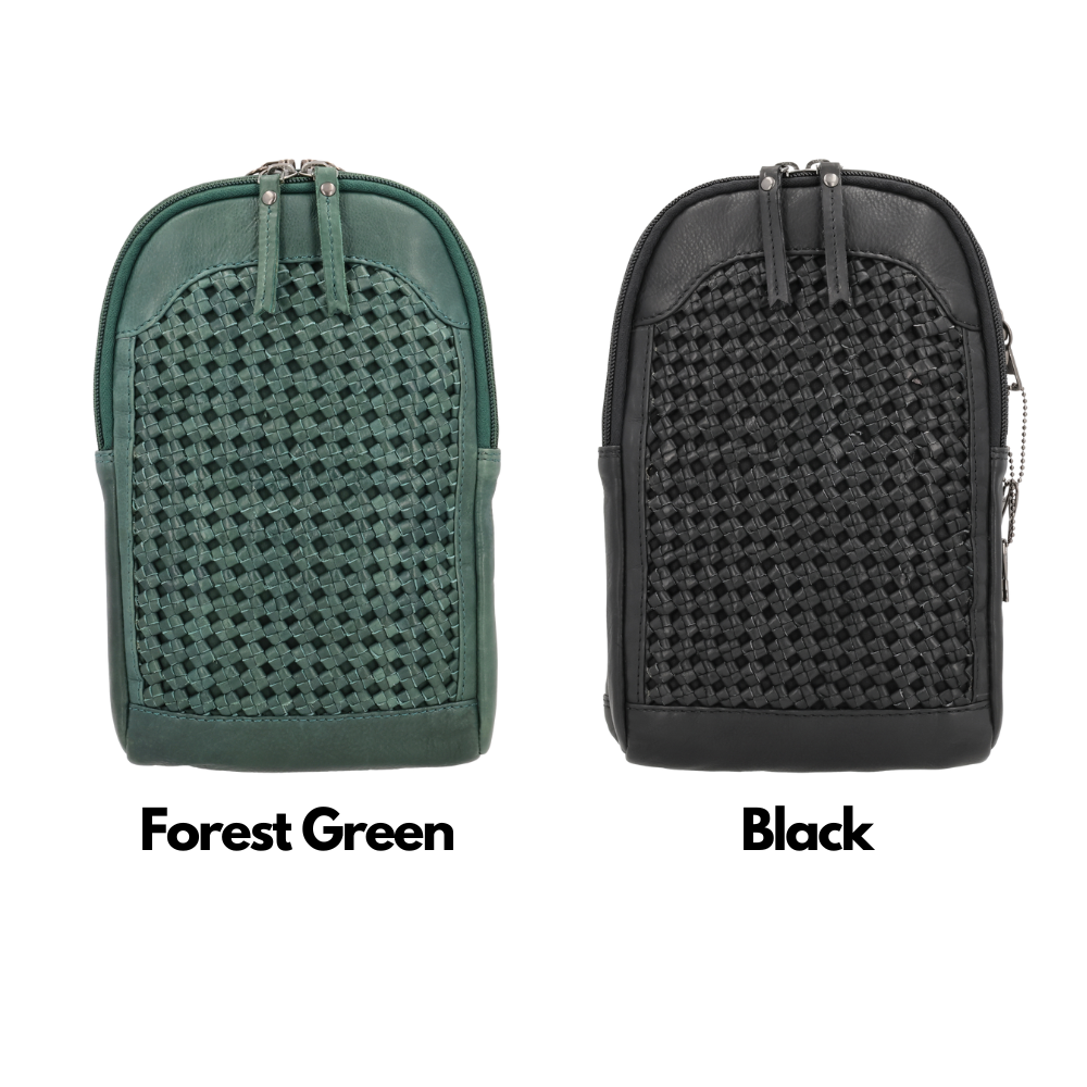 Concealed Carry Bristol Sling Leather Backpack by Lady Conceal