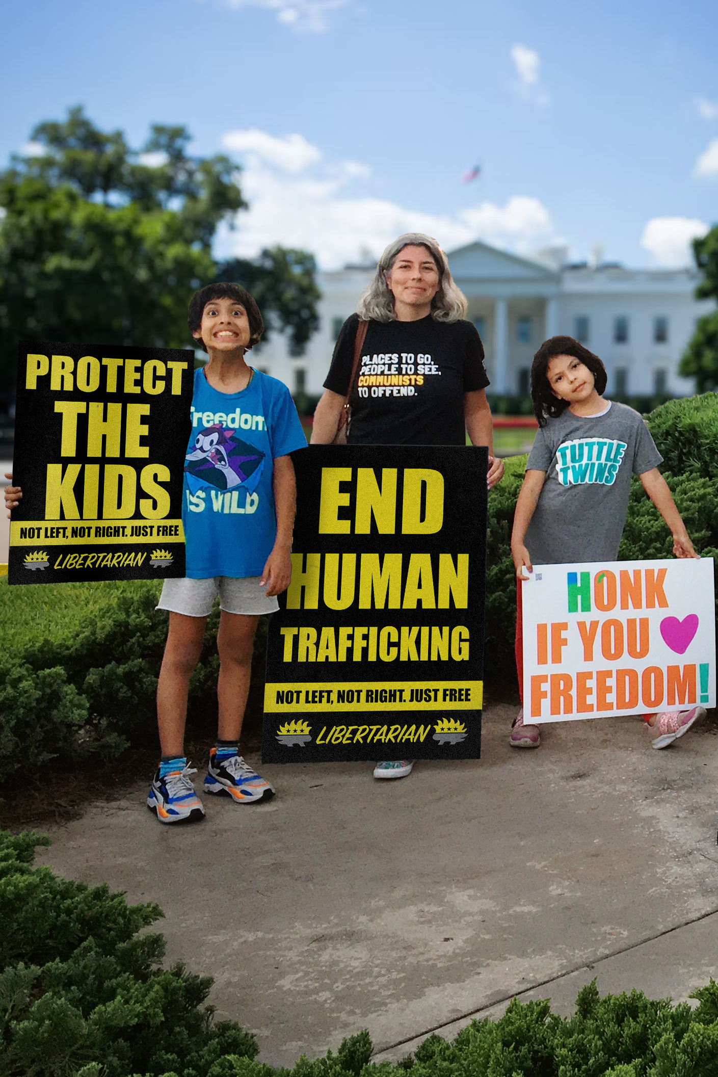 Protect the Kids - Profits for Protests Youth Sign (18" x 24")