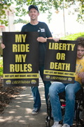 My Ride My Rules - Profits for Protests Adult Sign (24" x 36")