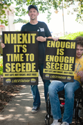 NHEXIT - Time to Secede - Profits for Protests Adult Sign (24" x 36")