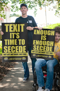 TEXIT - Time to Secede - Profits for Protests Adult Sign (24" x 36")