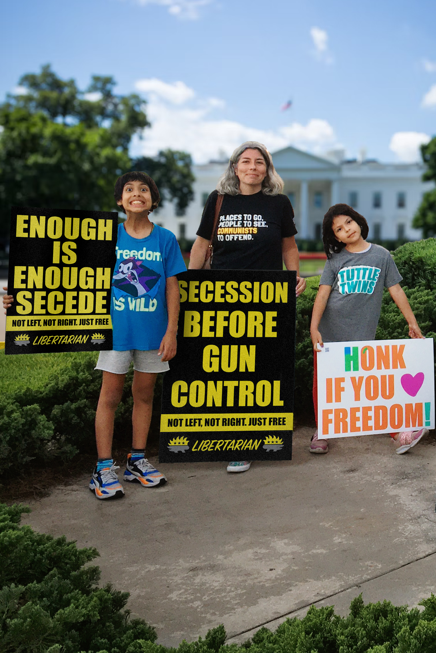 Secession before Gun Control - Profits for Protests Adult Sign (24" x 36")