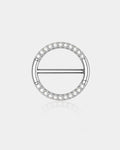 Circular CZ Clicker Nipple Shield Jewelry