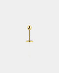 14K Gold Ball Lip Stud