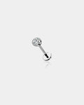 Threadless Titanium Flat Back Nose Stud