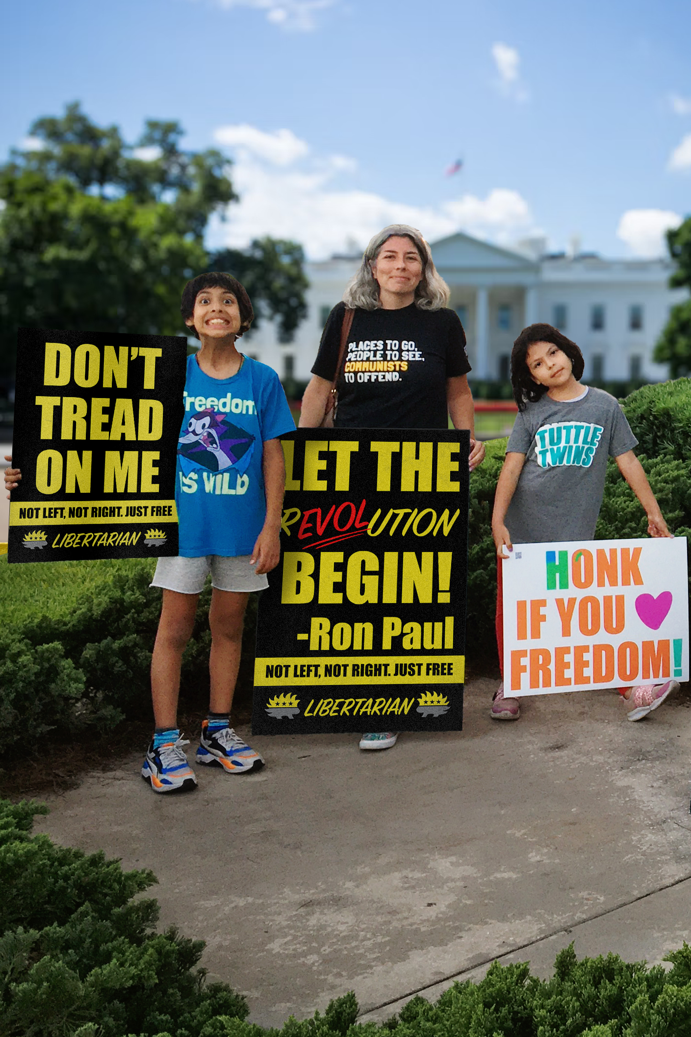 Let the Revolution Begin - Profits for Protests Adult Sign (24" x 36")