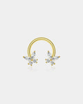 Butterfly CZ Horseshoe Septum Ring