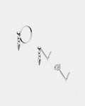 3PCS Spike Dangle Nose Studs Pack