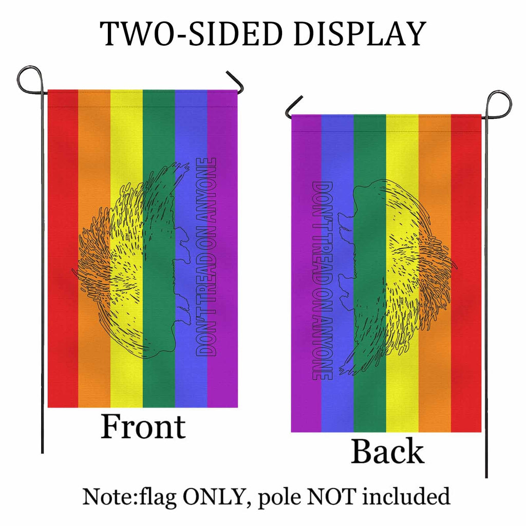 Don't Tread Porcupine -LGBT Two Sided Flag