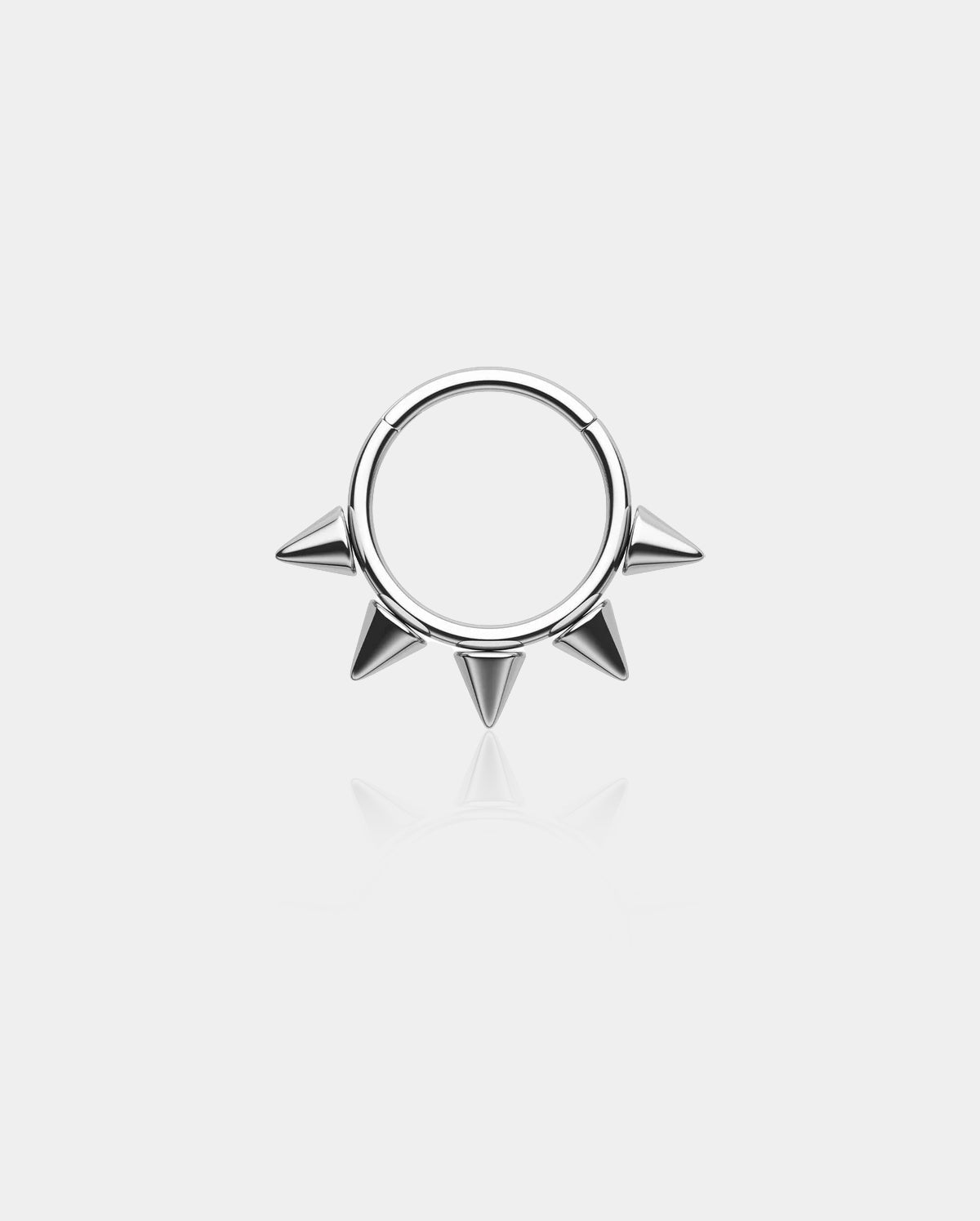 Five Spikes Hinged Septum Ring