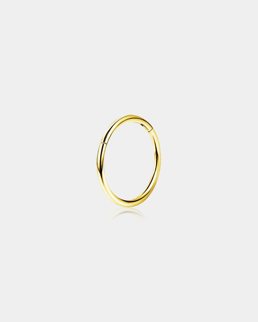 20G 14K Gold Minimalist Segment Nose Hoop