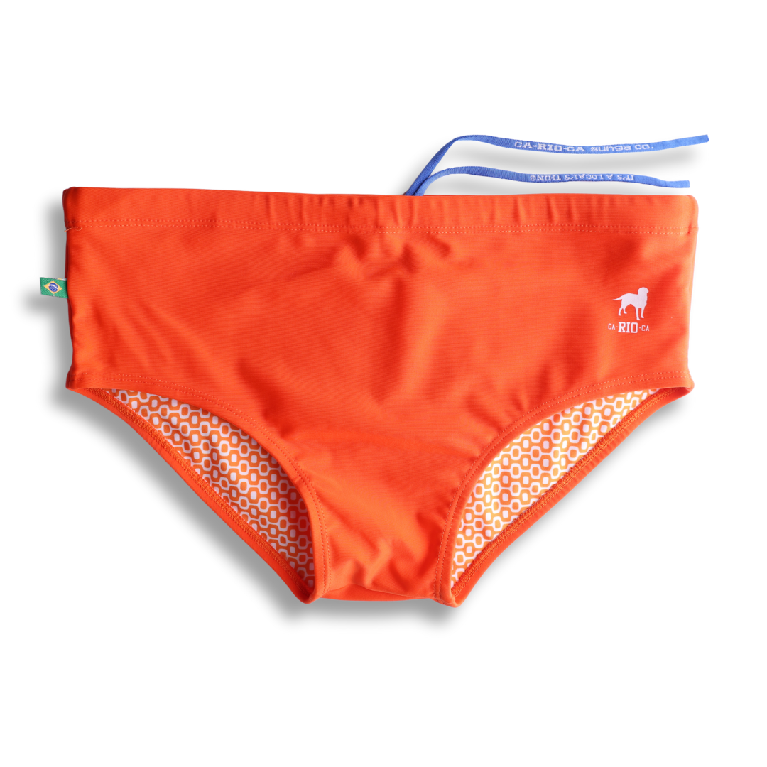Tangerine solids Men's Swimming Sunga - Beachwear for Men