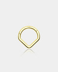 14K Gold V-Shape Segment Septum Ring