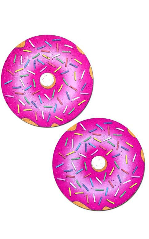 Pastease: Donut with Pink Icing and Rainbow Sprinkles Pasties