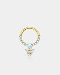 Hanging CZ Butterfly Septum Daith Ring