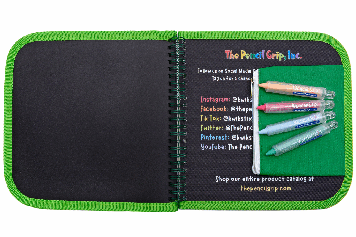 Daily Doodler Reusable Activity Book- Sea Life Cover, Includes 4 Wonder Stix