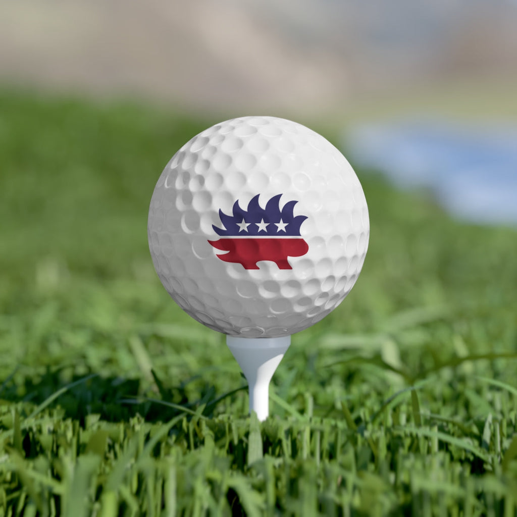 Libertarian Porcupine Golf Balls, 6pcs
