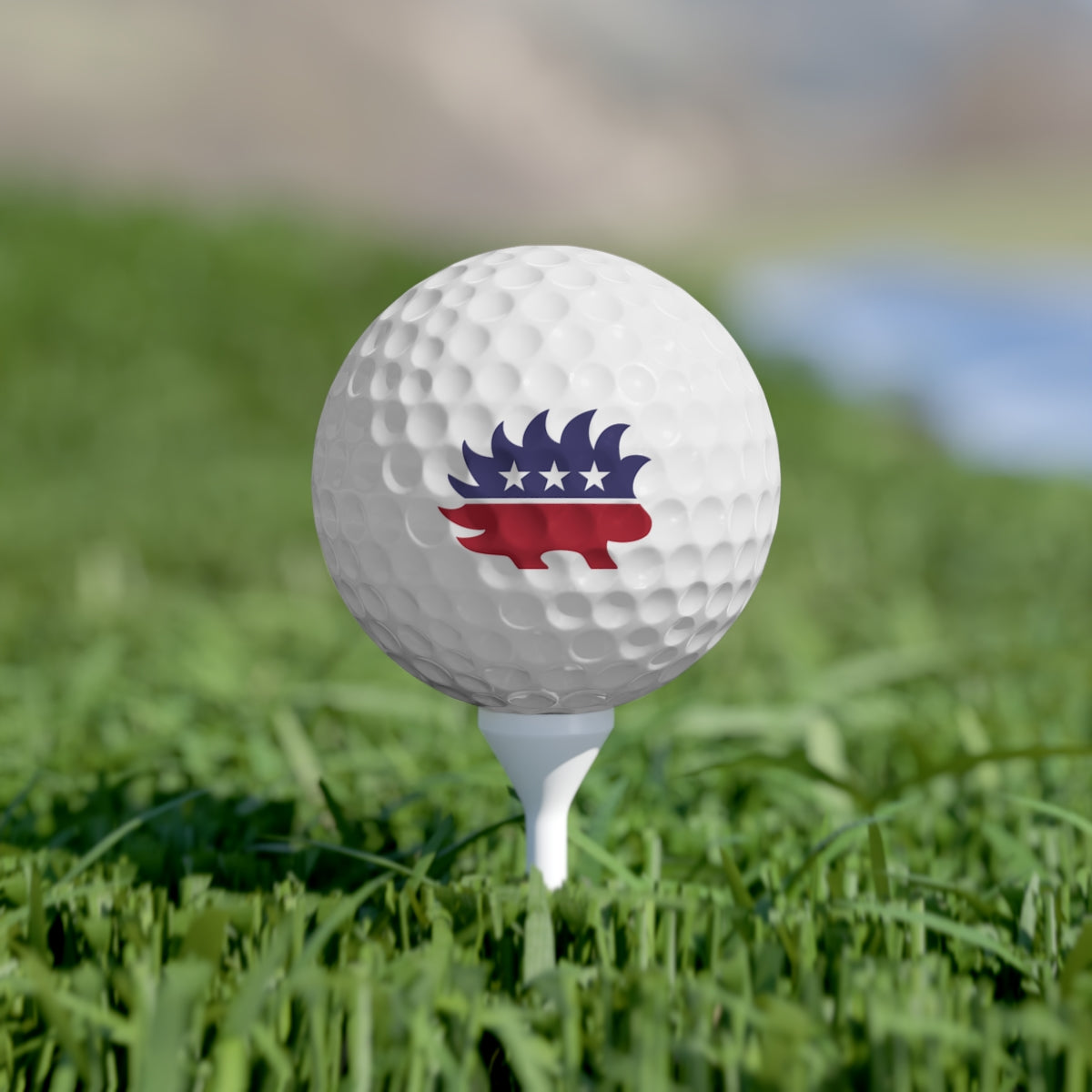 Libertarian Porcupine Golf Balls, 6pcs