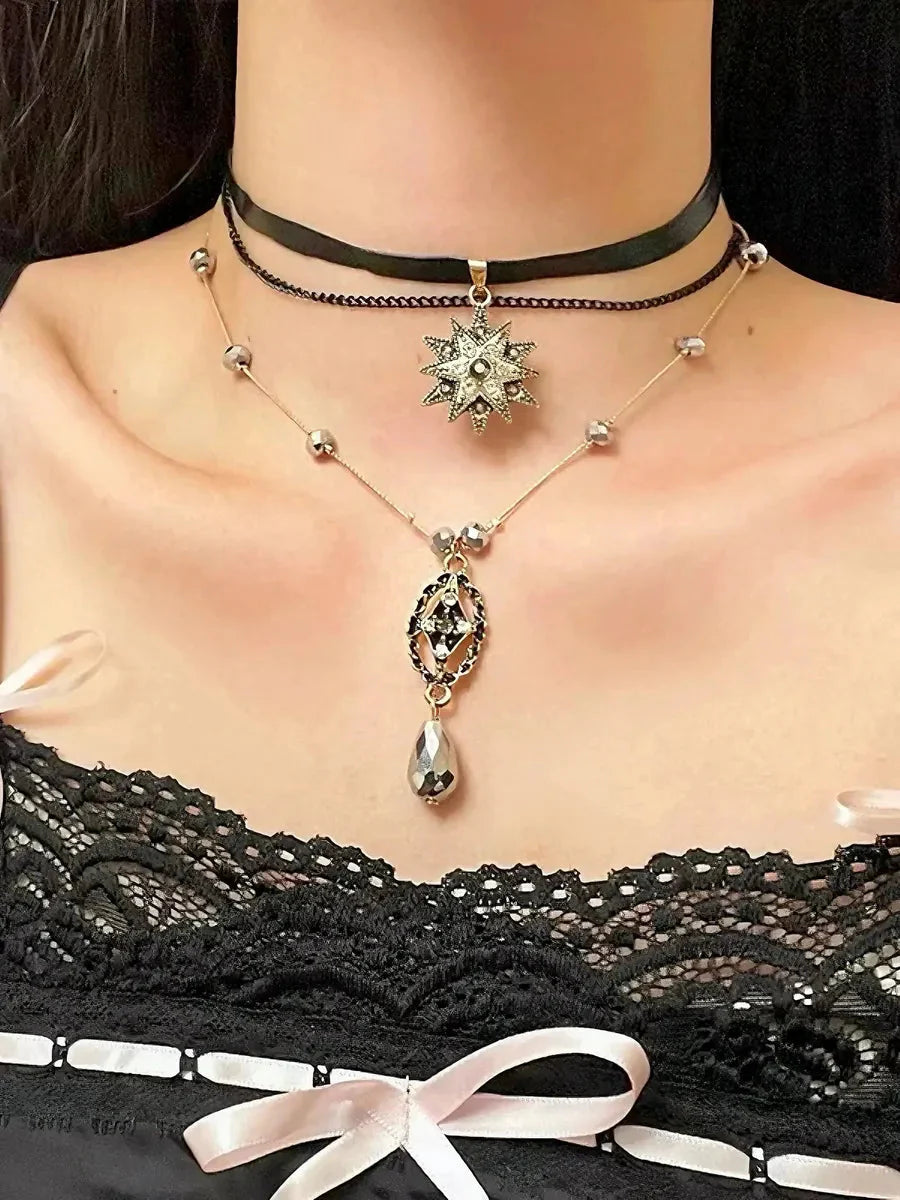 'Lost in Time' Baroque Layered Choker Necklace