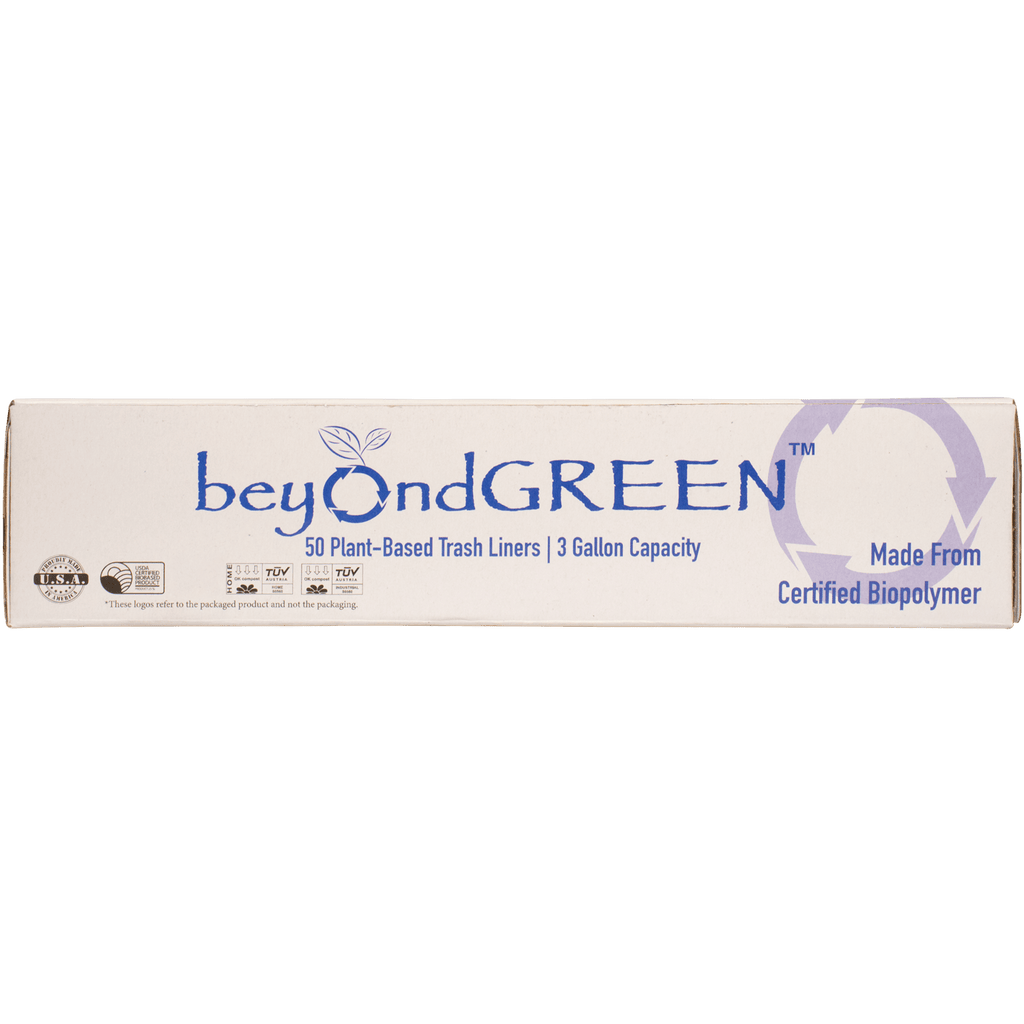 3-Gallon Plant-Based Trash Can Liner - 50 Bags