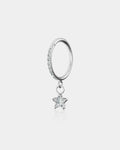 Star Dangle CZ Cartilage Ring