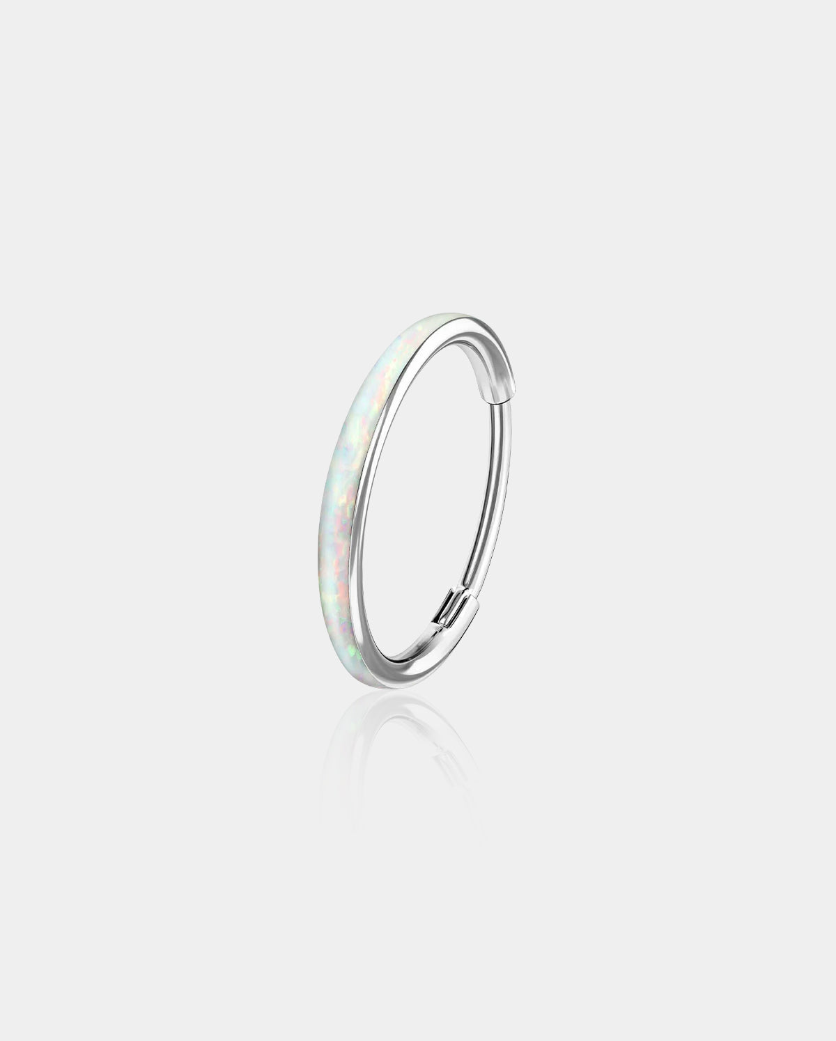16G Synthetic Opal Hinged Segment Helix Ring
