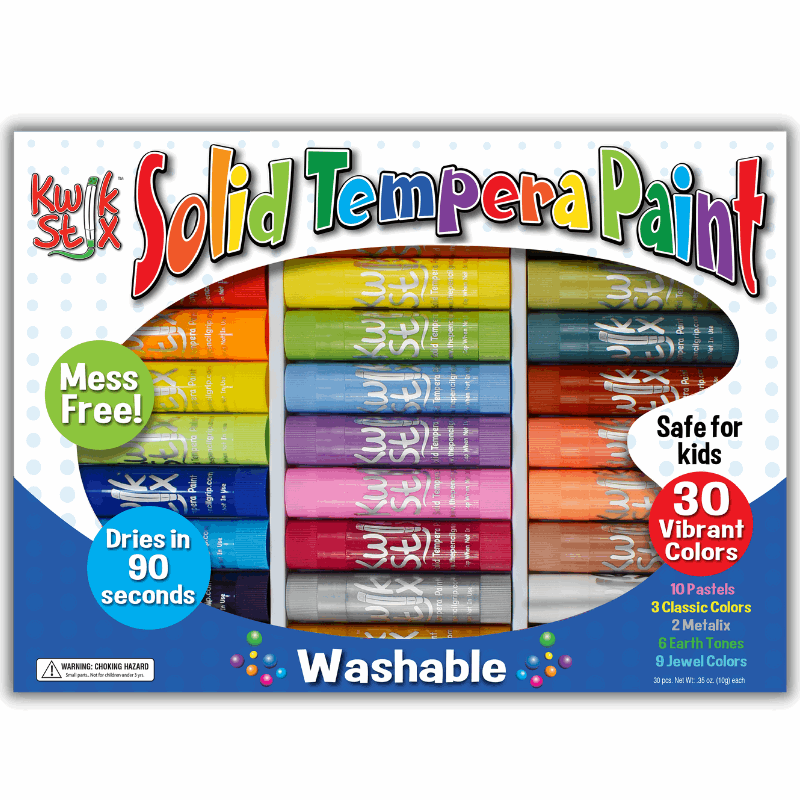 Kwik Stix Paint Sticks, Set of 30 Colors