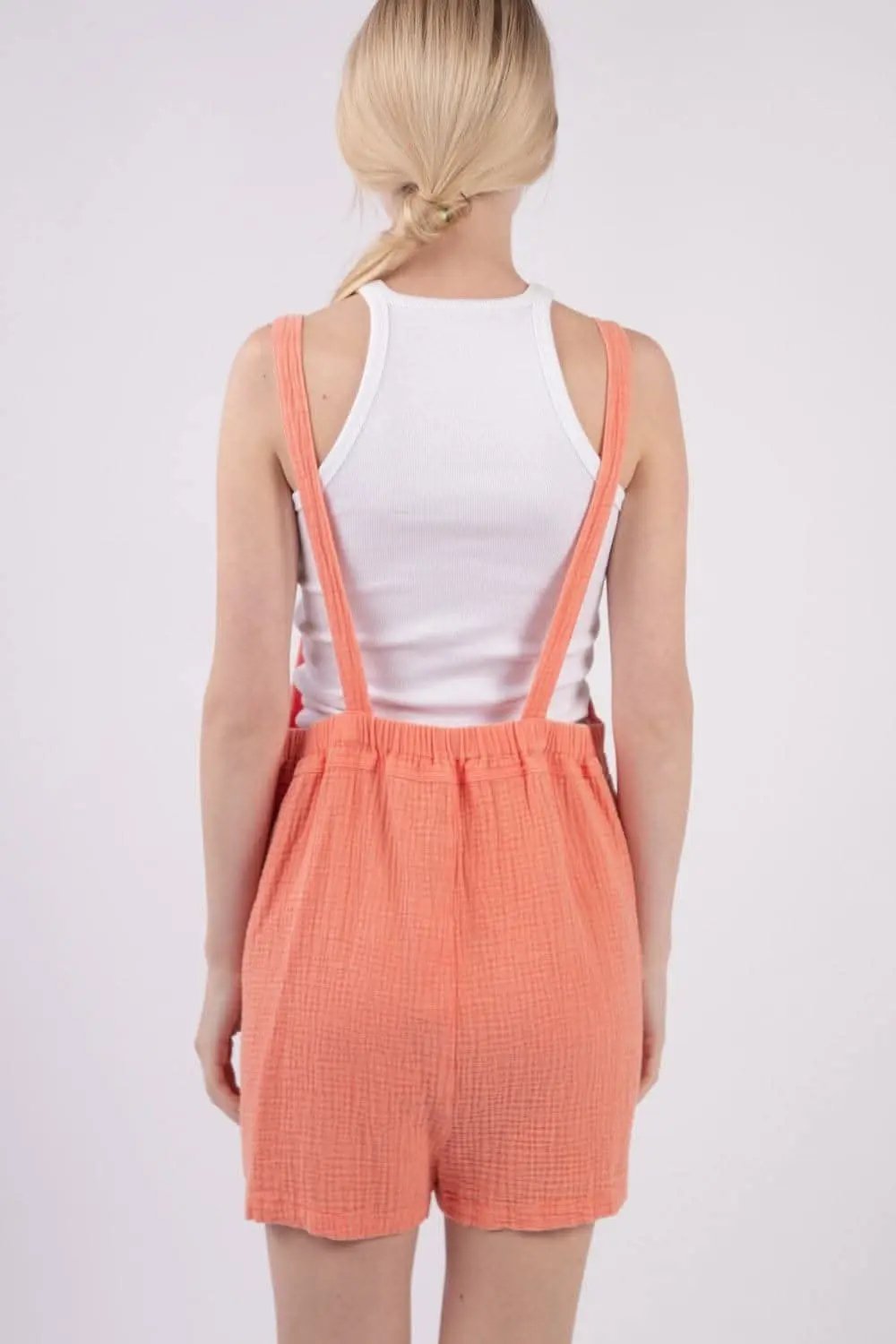 Jumpsuits & Rompers Trendsi VERY J Sleeveless Double Gauze Overalls with Pocke