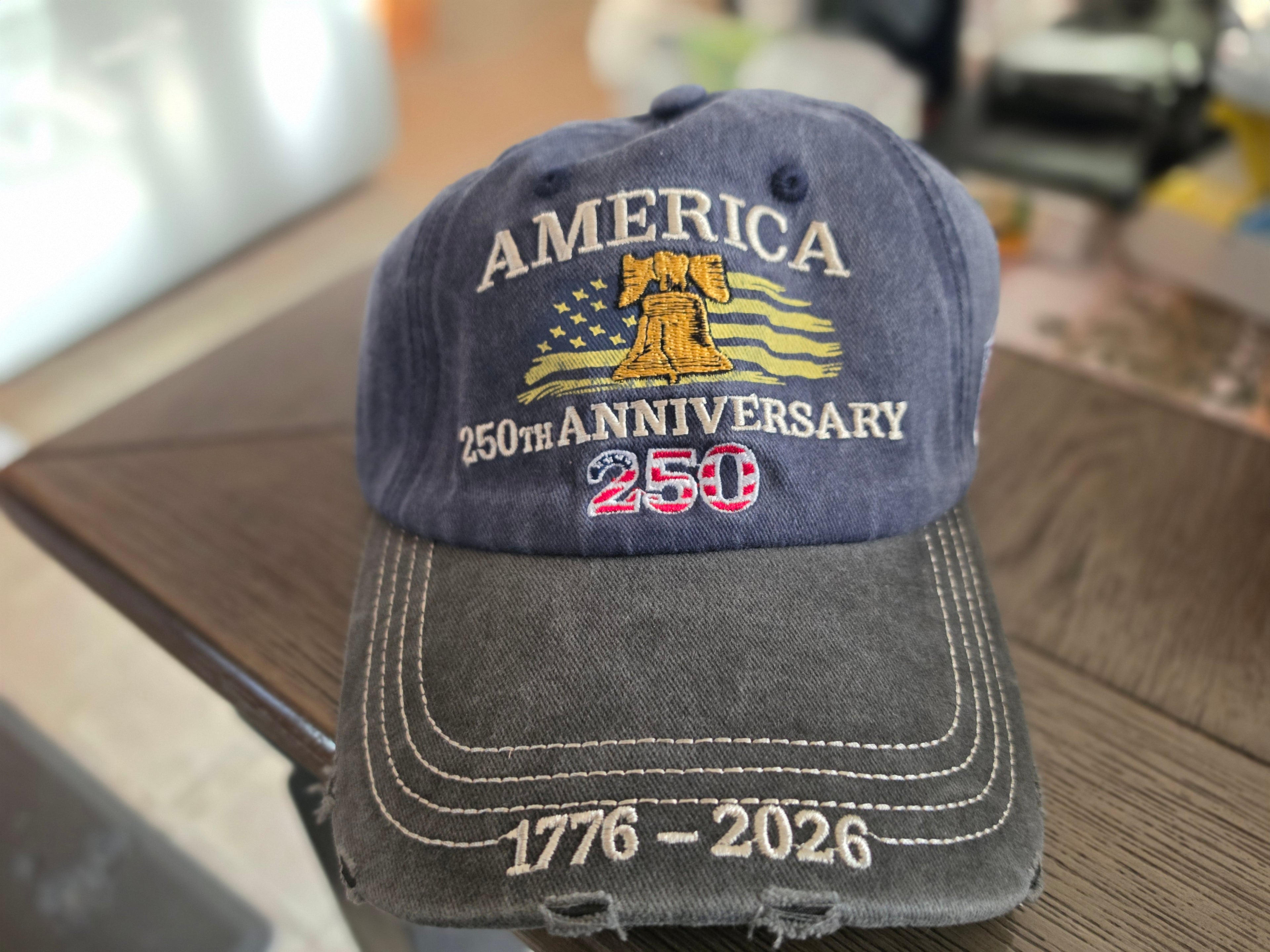 America 250 Liberty Bell Hat – Gray – 1776–2026 Limited Edition